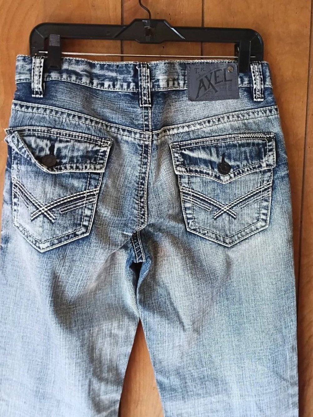 Axel Men’s Jeans 30x32 Relaxed Straight Leg Medium Wash Blue Denim - Picture 5 of 6